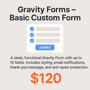 Gravity Forms - Basic Custom Form