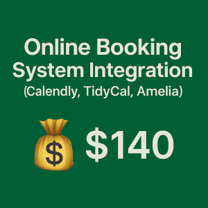 Online Booking System Integration