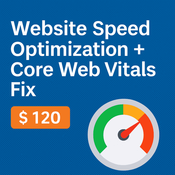 Website Speed Optimization + Core Web Vital Fix